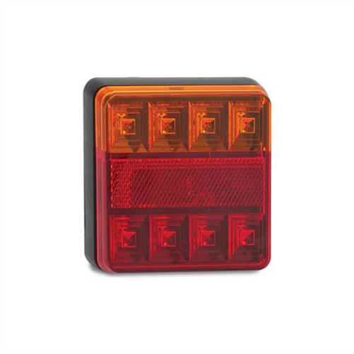 LED AUTO LAMPS 12V Stop/Tail/Indicator Lamp With Reflector 100x100x22mm