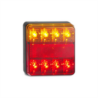 LED AUTO LAMPS 12V Stop/Tail/Indicator Lamp With Reflector 100x100x22mm