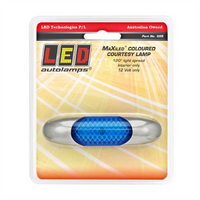 LED AUTO LAMPS Autolamps LED Slimline Courtesy lamps Blue 12V