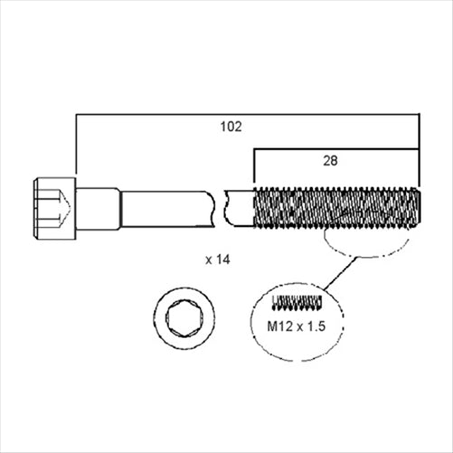 PERMASEAL Cylinder Head Bolt Set