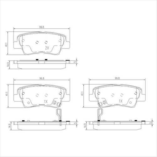 SSANGYONG KORANDO 4WD BRAKE PACKAGE 1-1160394