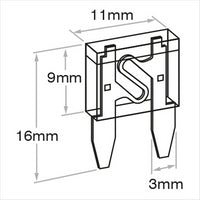 OEX Mini Blade Fuse 30A Green 100 Pce