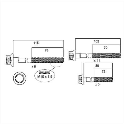 PERMASEAL Head Bolt Set