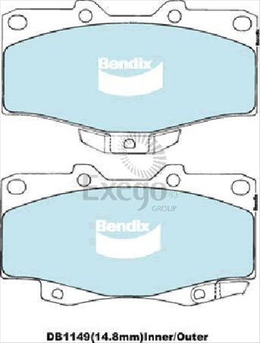 DTEC Brake Pad Set (DB1149) GDB797DT