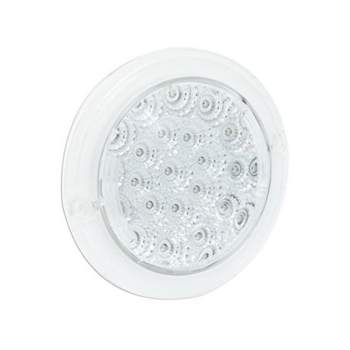 LED AUTO LAMPS 12V Round Indicator Lamp With Clear Lens Recessed Mount