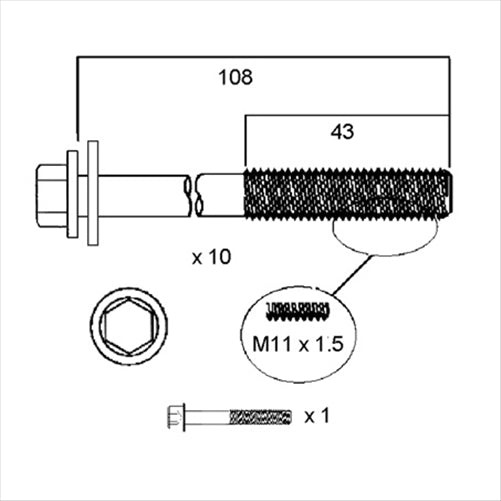 PERMASEAL Cylinder Head Bolt Set