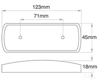 OEX Rear Marker Light Red LED 9 to 33V