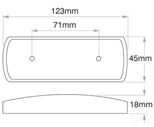 Rear Marker Light Red LED 9 to 33V LLX30503