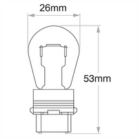 Narva PY27W Wedge W2.5x16d Globe 12V 27W