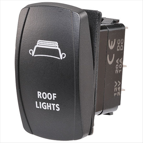 Narva SEALED ROCKER SWITCH OFF/ON SPDT 12V/24V BLUE LED ILLUMINATED ROOF LIG