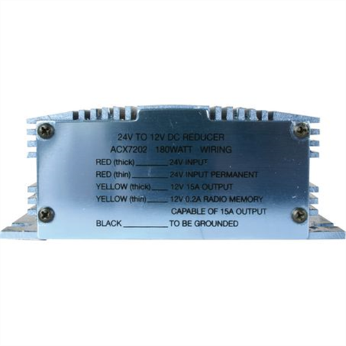 OEX Voltage Reducer 24V To 12V - Switch Mode Single Circuit - 15A (With Me