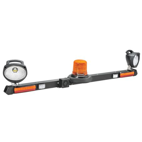 Narva Mine Bar LED Amber Beacon STIR Worklamp W/Handle Broadband Alarm 1.2m