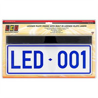 LED AUTO LAMPS 12/24V LED Number Plate Frame Light Blister Pack