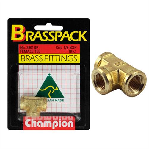 CAP BRASSPK 1/8 B.S.P.FEMALE TEE