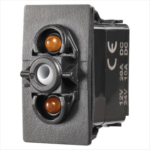 Narva ROCKER SWITCH BASE ON/OFF MOMENTARY LED AMBER