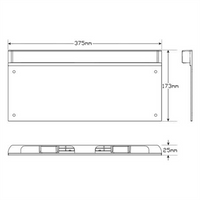LED AUTO LAMPS 12/24V LED Number Plate Frame Light Blister Pack
