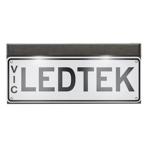 LED AUTO LAMPS Licence Plate Frame 6 LEDs With 1 Metre Wire And Clip In Connector To