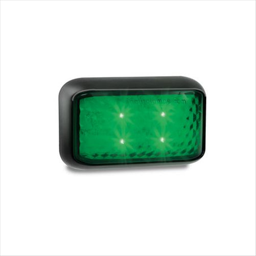 LED AUTO LAMPS LEDAUT 10/30V Green Courtesy Lamp With 4 Green LEDs