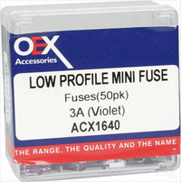 OEX Micro Blade Fuse 3A Violet 50 Pce