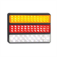 LED AUTO LAMPS Multi Volt Stop/Tail/Indicator/Reverse Lamp 97 LEDs With Black Bracket