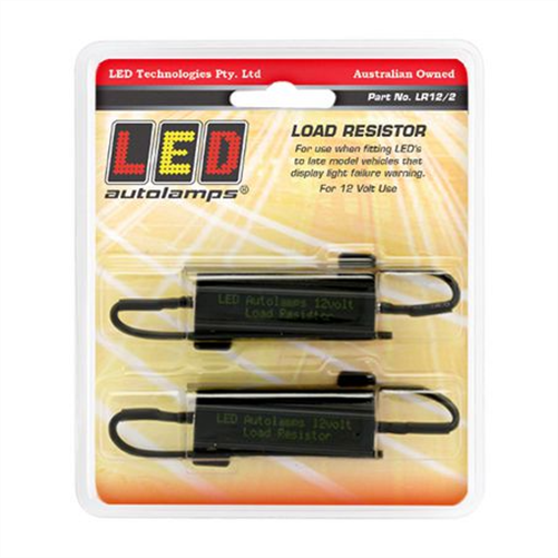 LED AUTO LAMPS 12V Load Resistor In Blister Pack Of 2