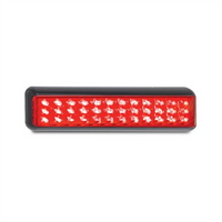 LED AUTO LAMPS 12/24V Stop Tail Light With Black Bracket 200x50mm