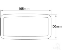 HELLA Semi Sealed Beam Rectangle 100 x 165mm Globe Style H4