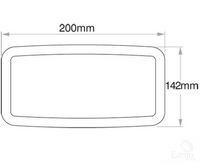 HELLA Semi Sealed Beam Rectangle 200x142mm Globe Style H4