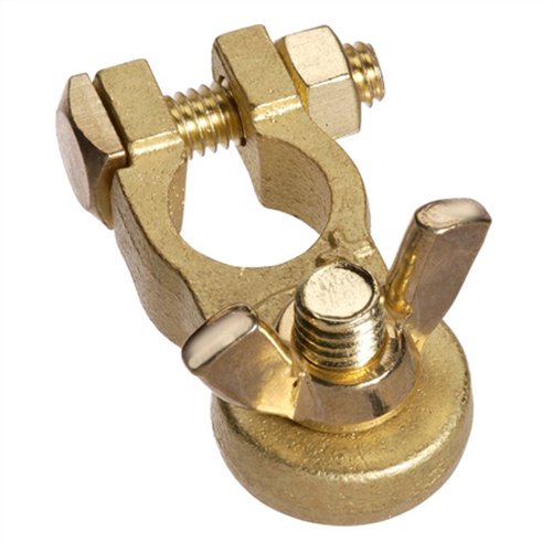 PROJECTA Battery Terminal Brass Heavy Duty Wingnut Positive 1pk