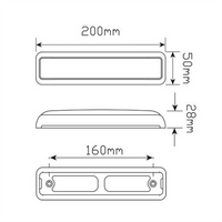 LED AUTO LAMPS 12V Front Direction Indicator With Front Position Lamp Chrome Bracket