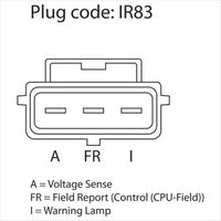 OEX Alternator 12V 95A Autolite Style AXA968