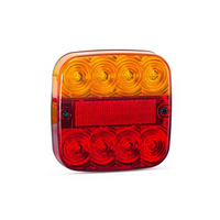 LED AUTO LAMPS LEDAUT 12V LED Stop/Tail/Indicator Lamp With Licence Plate Lamp Blist