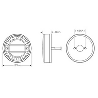 LED AUTO LAMPS 12/24V Maxilamp Stop/Tail/Indicator/Reflector Single Lamp