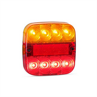 LED AUTO LAMPS LEDAUT 12V LED Stop/Tail/Indicator Lamp With Licence Plate Lamp Blist