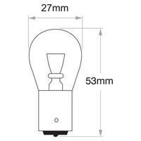 Narva Bayonet BA15s Globe 24V 25W