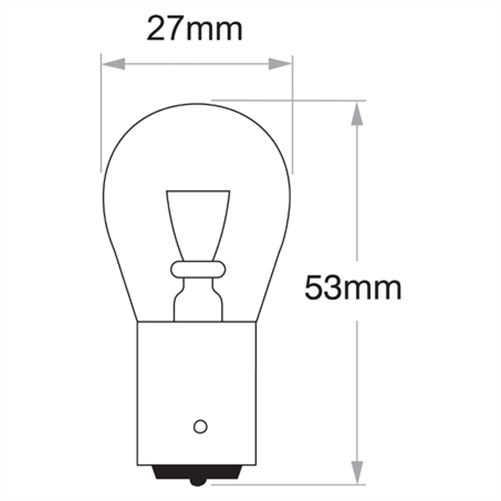 Bayonet BA15s Globe 24V 25W 473391