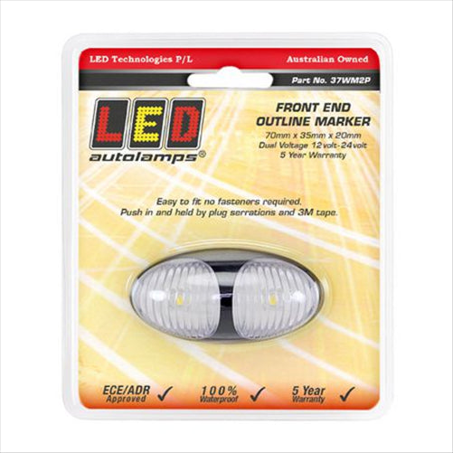 LED AUTO LAMPS LED Autolamps 12/24V White Feom Black