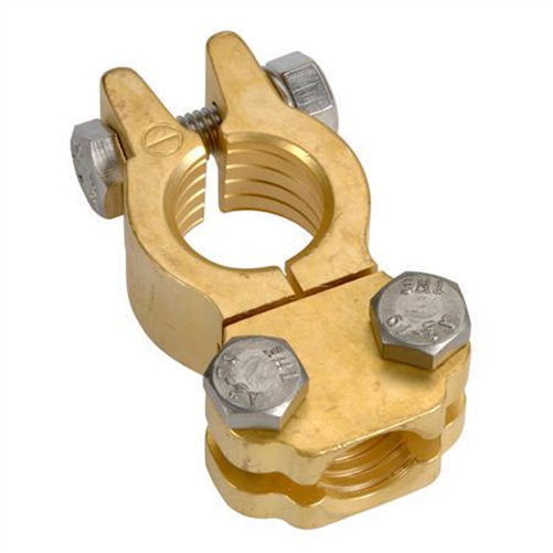 PROJECTA Battery Terminal Heavy Duty Brass Saddle Negative 1Pk