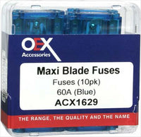 OEX Blade Fuse Maxi 60A Blue 10Pce