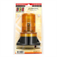 LED AUTO LAMPS 10/110V LED Strobe Beacon Amber Permanent Mount