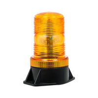 LED AUTO LAMPS 10/110V LED Strobe Beacon Amber Permanent Mount
