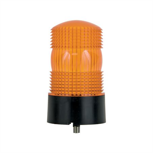 LED AUTO LAMPS LED Amber Strobe Beacon 10-36V Single Bolt Mount