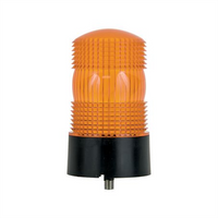 LED AUTO LAMPS LED Amber Strobe Beacon 10-36V Single Bolt Mount