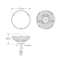 LED AUTO LAMPS LEDAUT - MaxiLamp 7inch Driving Lamp Blister Pack Of 2