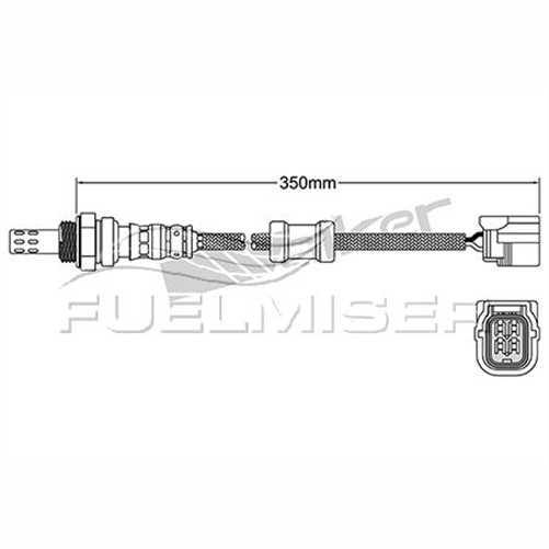 FUELMISER OXYGEN SENSOR DIRECT FIT 4 WIRE 350MM CABLE