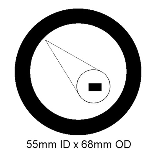 ACL EXHAUST FLANGE GASKET- TOYOTA ID=55mm OD=68mm JE017