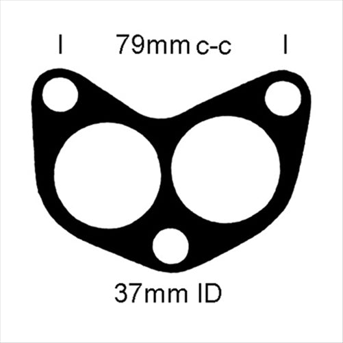 New Zealand Gaskets EXHAUST FLANGE GASKET GASKET PEUGEOT XN1 70- JE647