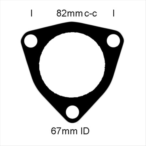 New Zealand Gaskets EXHAUST FLANGE GASKET NISSAN SR20 3 STUD JE737