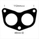 ACL EXHAUST FLANGE GASKET - (ID=48MM/1.2MM THICK) 3 BOLT SUBARU JF070