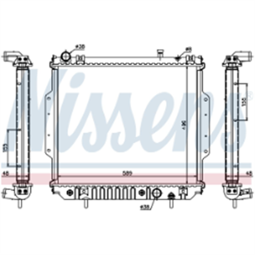 Nissens RADIATOR JEEP GRAND CHEROKEE 2.7D 04> A/T JR0380N